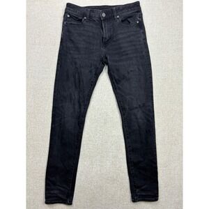 American Eagle Mens Next Level Flex Slim Jeans Black 30x34 Denim Pants